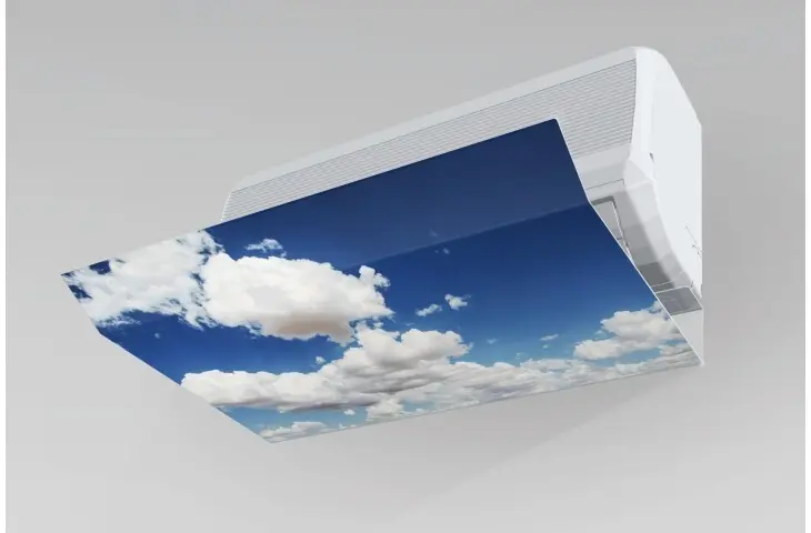 Цветной экран-отражатель для кондиционера