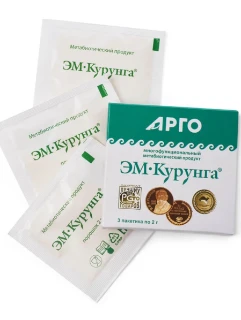 Продукт метабиотический «ЭМ-Курунга», порошок, 3 пак. по 2 г