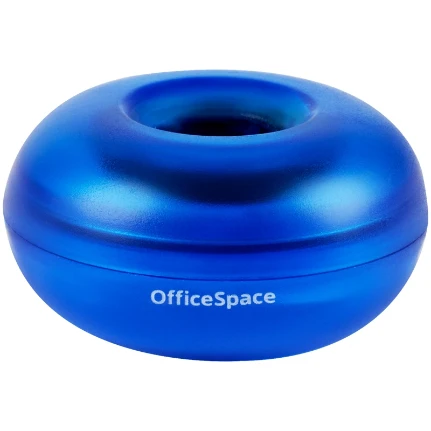Фото для Диспенсер для скрепок магнитный OfficeSpace (без скрепок), тонированный синий