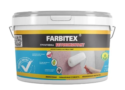 Фото для Грунтовка акриловая бетоноконтакт FARBITEX, 3кг