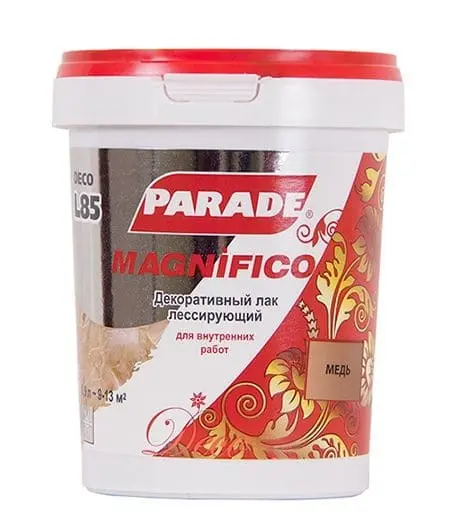 Лак декоративный PARADE DECO MAGNIFICO L85 бронза 0,9 л
