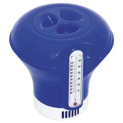 Дозатор плавающий с термометром Bestway, 18,5 см, цвета МИКС, 58209
