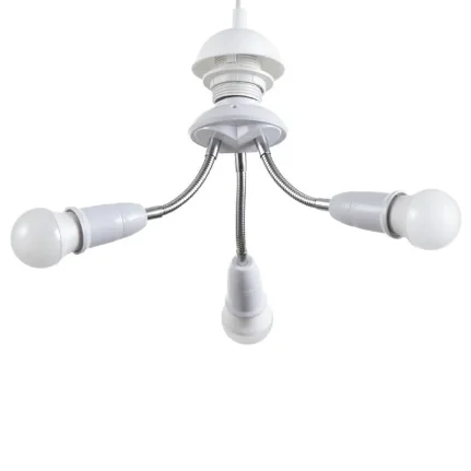 Фото для Светильник "Синди трио" Е27/(3хЕ27) 15Вт белый 8х8х22см BayerLux, 9399613