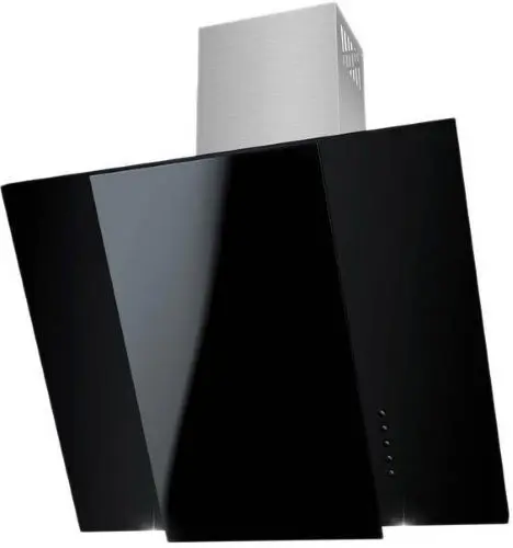 Вытяжка кухонная Vesuvio GS 60 стекло, черный