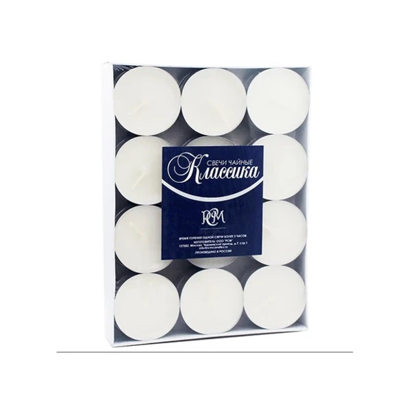 Фото для Свечи чайные "Классика" 24шт