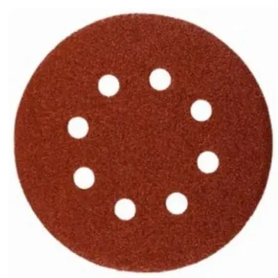 Универсальный шлифовальный круг STAYER на велкро основе 125 мм 8 отверстий 5 шт. Р100 35452-125-100