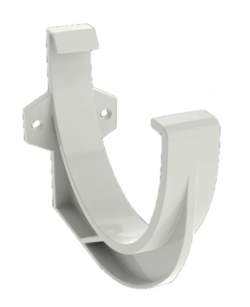 Фото для Кронштейн водосточного желоба белый пластиковый Ruplast