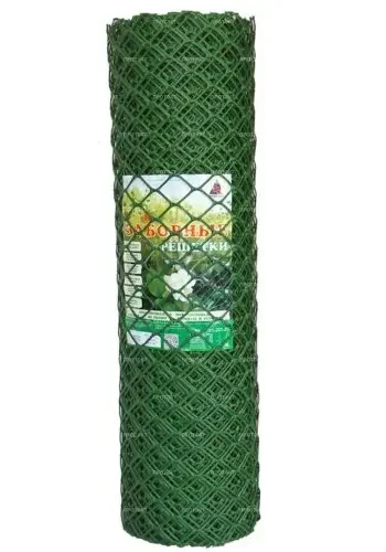 Фото для Заборная решетка пластиковая 1,9х10м Зеленая