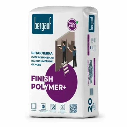 Фото для Шпаклёвка полимерная финишная Bergauf Finish Polymer 20 кг