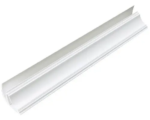Плинтус ПВХ потолочный для панелей 8 мм Белый глянцевый 3м