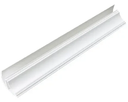 Фото для Плинтус ПВХ потолочный для панелей 8 мм Белый глянцевый 3м