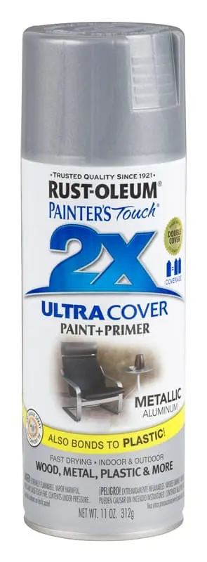 Краска Painter’s Touch Ultra Cover 2X универсальная полуматовая, алюминий, 340 гр