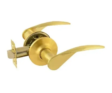 Фото для Ручка защелка Нора-М ТТ12-05 без запирания, матовое золото (комплект - 2шт)