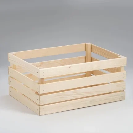 Фото для Ящик деревянный для стеллажей 50х35х23 см