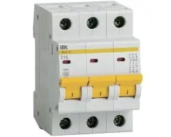 Выключатель автоматический модульный 3п C 16А 4.5кА ВА47-29 ИЭК MVA20-3-016-C