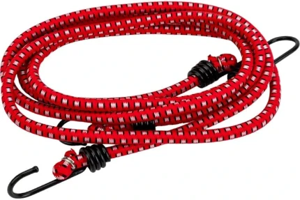 Фото для Шнур крепежный 100 см резиновый со стальными крюками 2 шт 40507-100