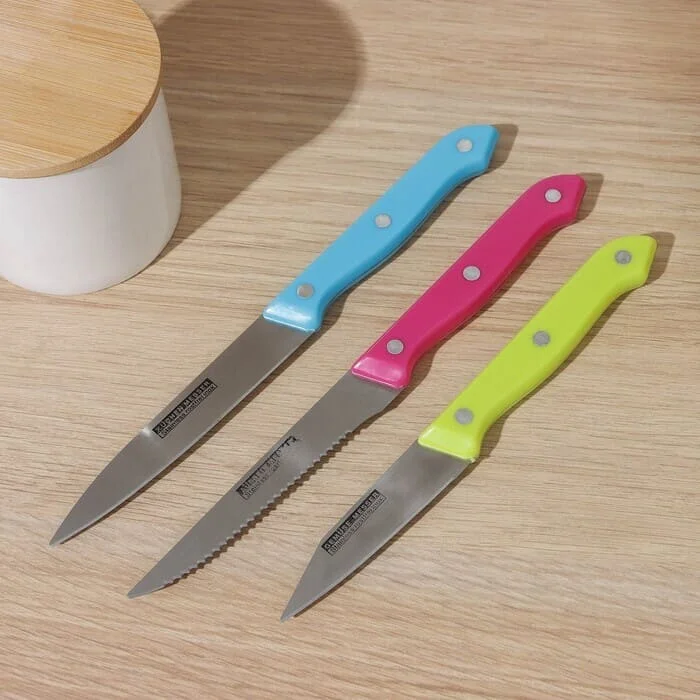 Набор кухонных ножей «Кулинарные изыски», 3 предмета, лезвие 19 см, 22 см, 23 см