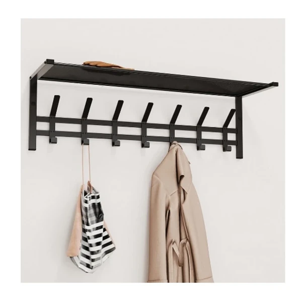 Фото для Вешалка настенная "Торонто 31" 88,5х27х27см, 7 крючков, с полкой