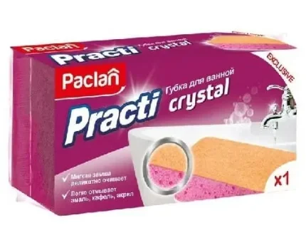 Фото для Губка для ванной Paclan Practi Crystal 1 шт