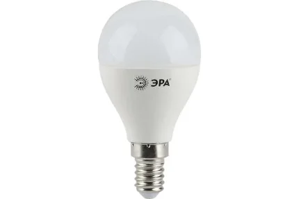 Фото для Лампа светодиодная ЭРА LED P45-9W-827-E14, шар, теплый