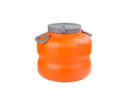 Канистра-бочка для воды, пищевая Байкал 30л оранжево-серый М7598
