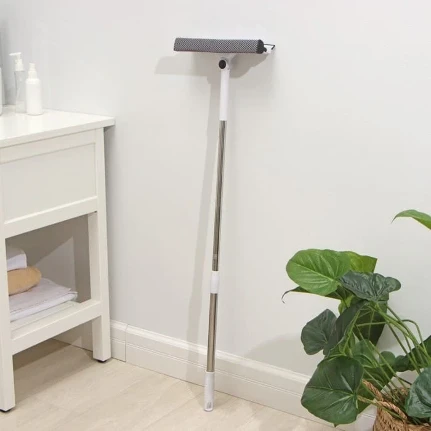 Фото для Окномойка с поролоновой насадкой Raccoon, телескопическая ручка из нержавеющей стали, поворот на 180°, 26?3,5?98(128)