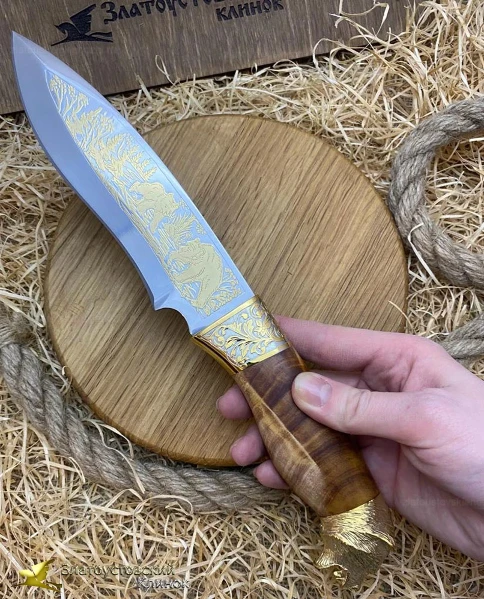  Нож "НС-30" укр.ручка (голова Медведя)