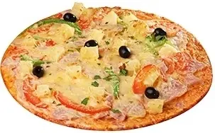 Пицца с ветчиной и ананасами (1000 гр)