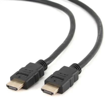 Фото для Кабель HDMI Cablexpert CC-HDMI4F-6, 1.8м, v2.0, 19M/19M, плоский кабель, черный, позол.разъемы, экран, пакет