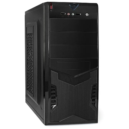Фото для Корпус 500Вт ExeGate Miditower CP-601-CP500 (ATX, БП CP500 с вент. 8см, 2*USB, аудио, черный)