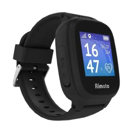 Фото для Умные часы AIMOTO KID MINI BLACK 8001105 KNOPKA 2G, корпус - черный, ремешок - черный, Android 4.4.2 и выше, iOS 8 и вышe, GPS, 
