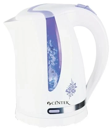 Фото для Чайник Centek CT-0040 Цвет белый, объем 1.8 л., мощность 2200 Вт, тип нагревательного элемента закрытая спираль, автоотключение 