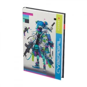 Фото для ЗАПИСНАЯ КН А5 160Л 7БЦ АЛЬТ КЛЕТКА ГЛЯНЦЕВАЯ ЛАМ (3-160-074/26, Сybergirl)