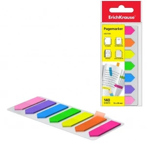 Фото для БЛОК ЗАКЛАДКА ПЛАСТИК 12*44ММ 7ЦВ*20Л "ERICH KRAUSE" НЕОН СТРЕЛКИ 