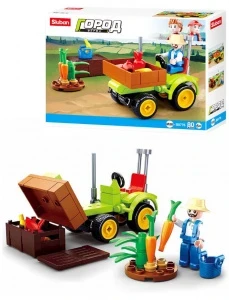 Фото для КОНСТРУКТОР"SLUBAN" ГОРОД ТРАКТОР С УРОЖАЕМ 80 ЭЛЕМЕНТОВ
