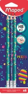 Фото для НАБОР КАРАНДАШЕЙ MAPED "PIXEL PARTY" 6ШТ