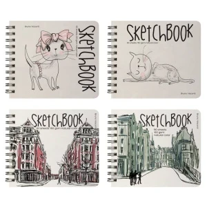 Фото для СКЕТЧБУК НА ГРЕБНЕ А5+ 80 Л 160Г/М2 "BRUNO VISCONTI" АССОРТИ ОФСЕТНАЯ БУМАГА