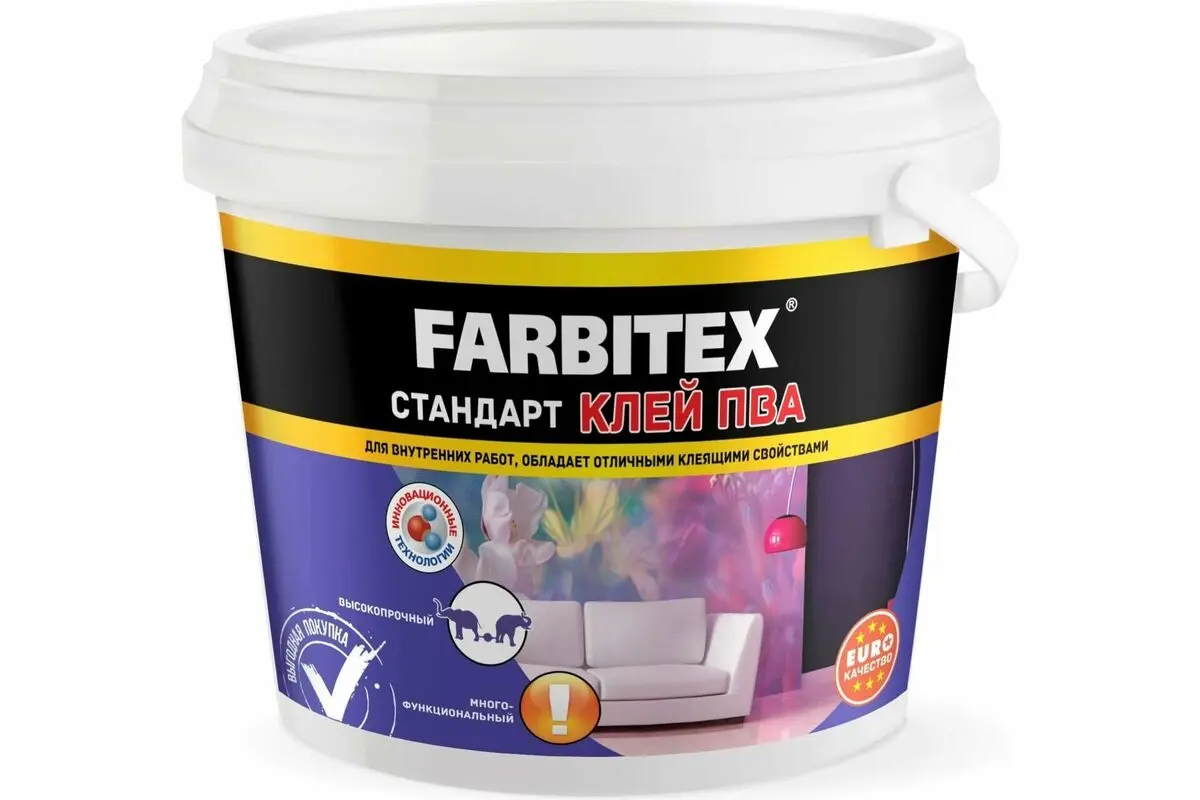 Клей ПВА Стандарт Farbitex 2,3 кг//ФАРБЕН