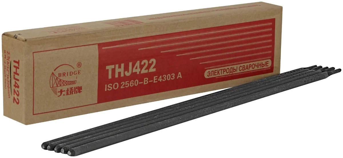 Электроды BRIDGE THJ422 3,2 мм*350 мм (коробка 5 кг)
