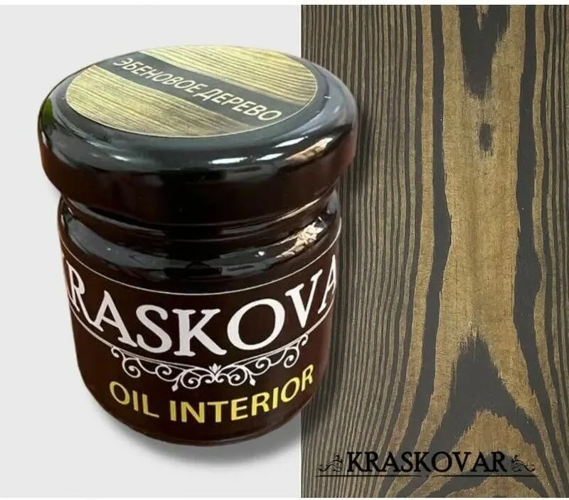 Масло для интерьера Kraskovar Deco Oil Interior Эбен 40 мл