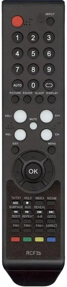 Фото для Пульт SUPRA RCF3B/ RC5B/ RCF2B/ RC7B/ RCF8B/ RC9B/ RC17B (HOB328)