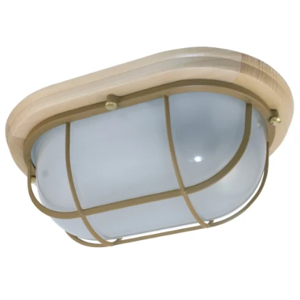 Фото для Светильник Элетех "Терма 1202" Овал большой решетка липа 1005501029