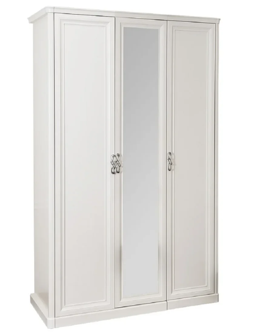 Шкаф "МИШЕЛЬ" 3-дверный белый матовый