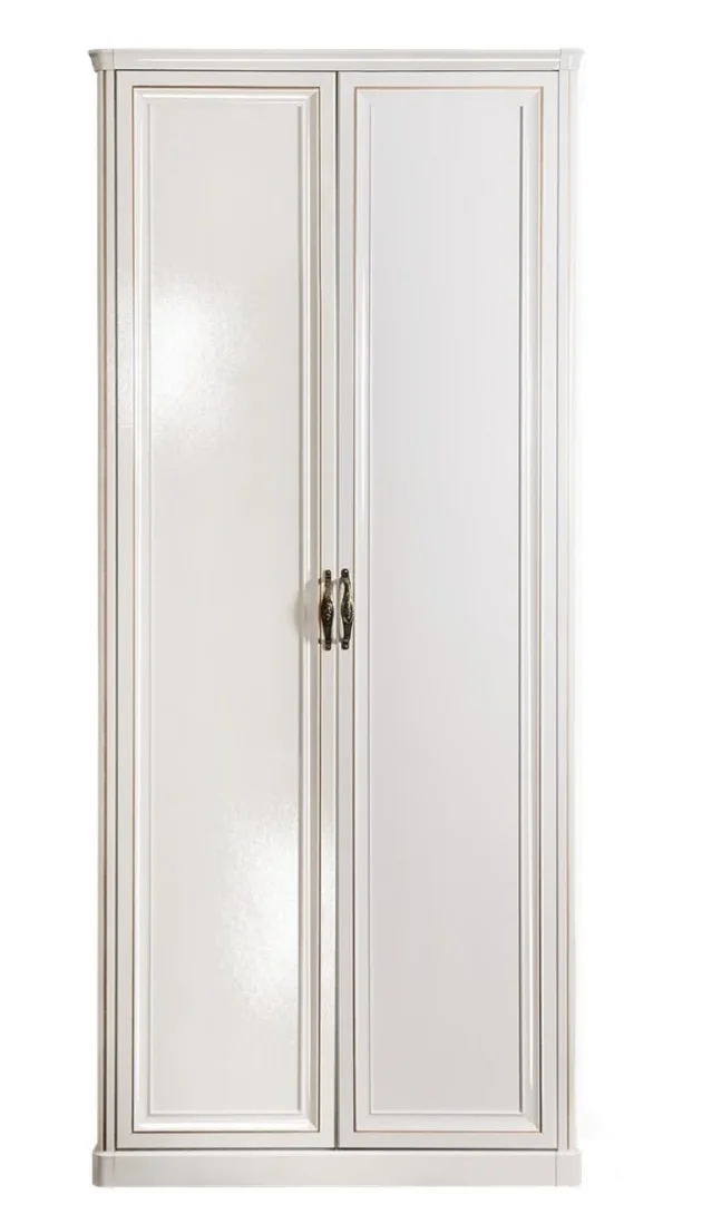 Шкаф "НАТАЛИ" 2-дверный без зеркал белый глянец