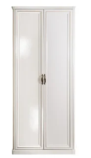 Шкаф "НАТАЛИ" 2-дверный без зеркал белый глянец