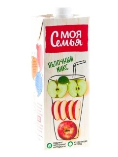 Фото для Напиток Моя Семья 0,95л Яблочный микс сокосодержащий *8