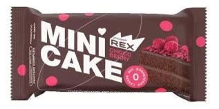 Фото для Пирожное протеиновое Протеин Рекс 40гр Шоколадный тортик с малиной*8
