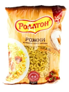 Фото для Макароны Роллтон Готовить Легко 400гр Рожки*16