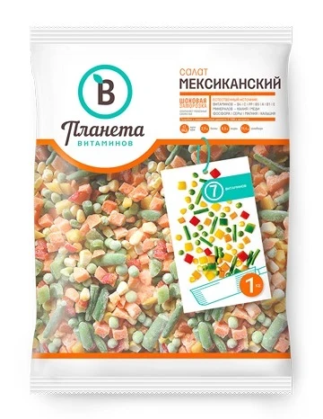 Фото для Смесь овощная Планета витаминов 1кг Мексиканский салат*10