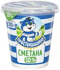 Фото для Сметана Простоквашино 300гр 10%*12 БЗМЖ